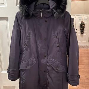 Michael Kors Down Parka with Fox Fur Trim. Size M.